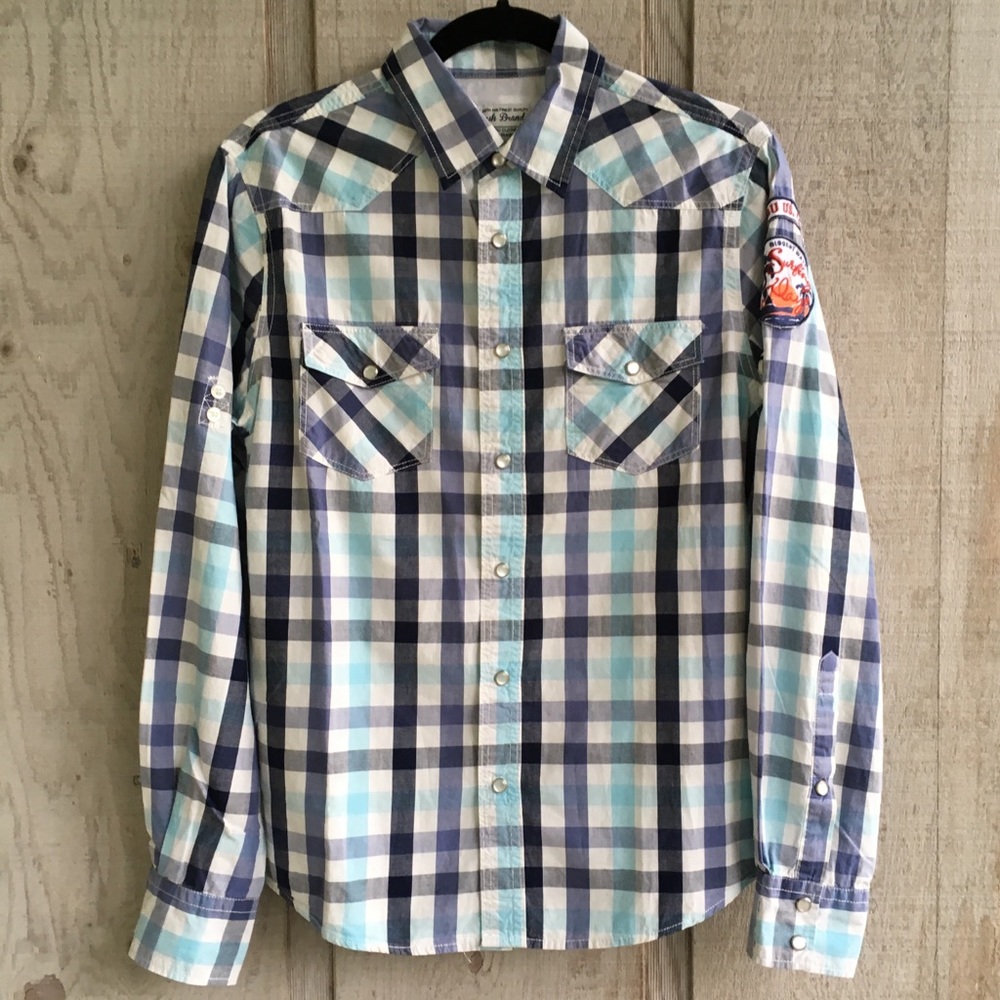 Men’s Fresh Brand Plaid Casual Shirt